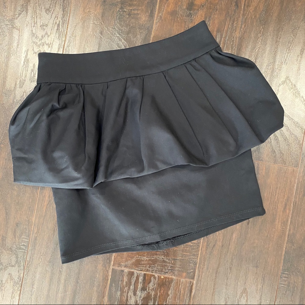 Zara Black Peplum Skirt - XS